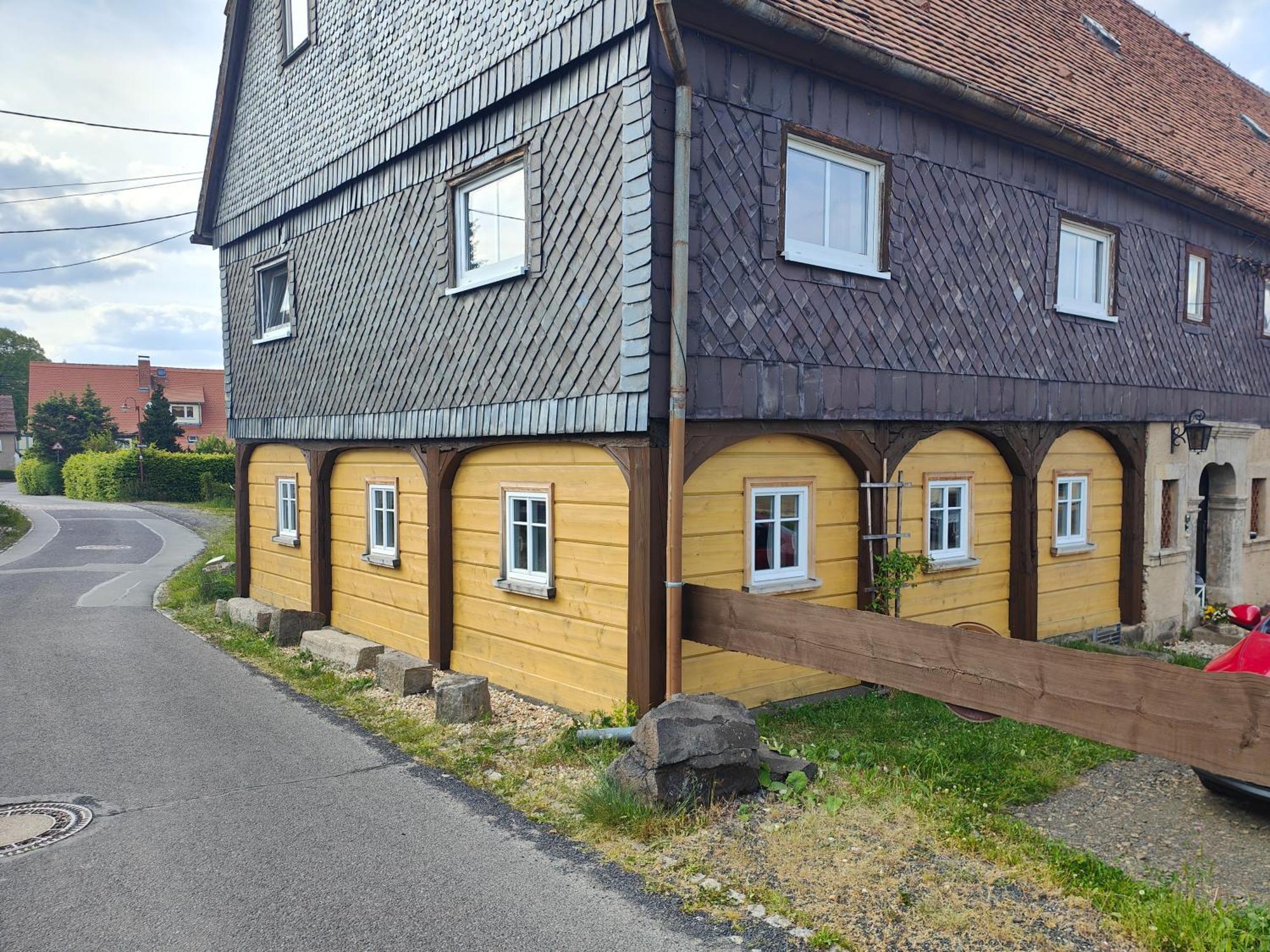 Ferienwohnung Zittauer Gebirge Waltersdorf  Exteriör bild